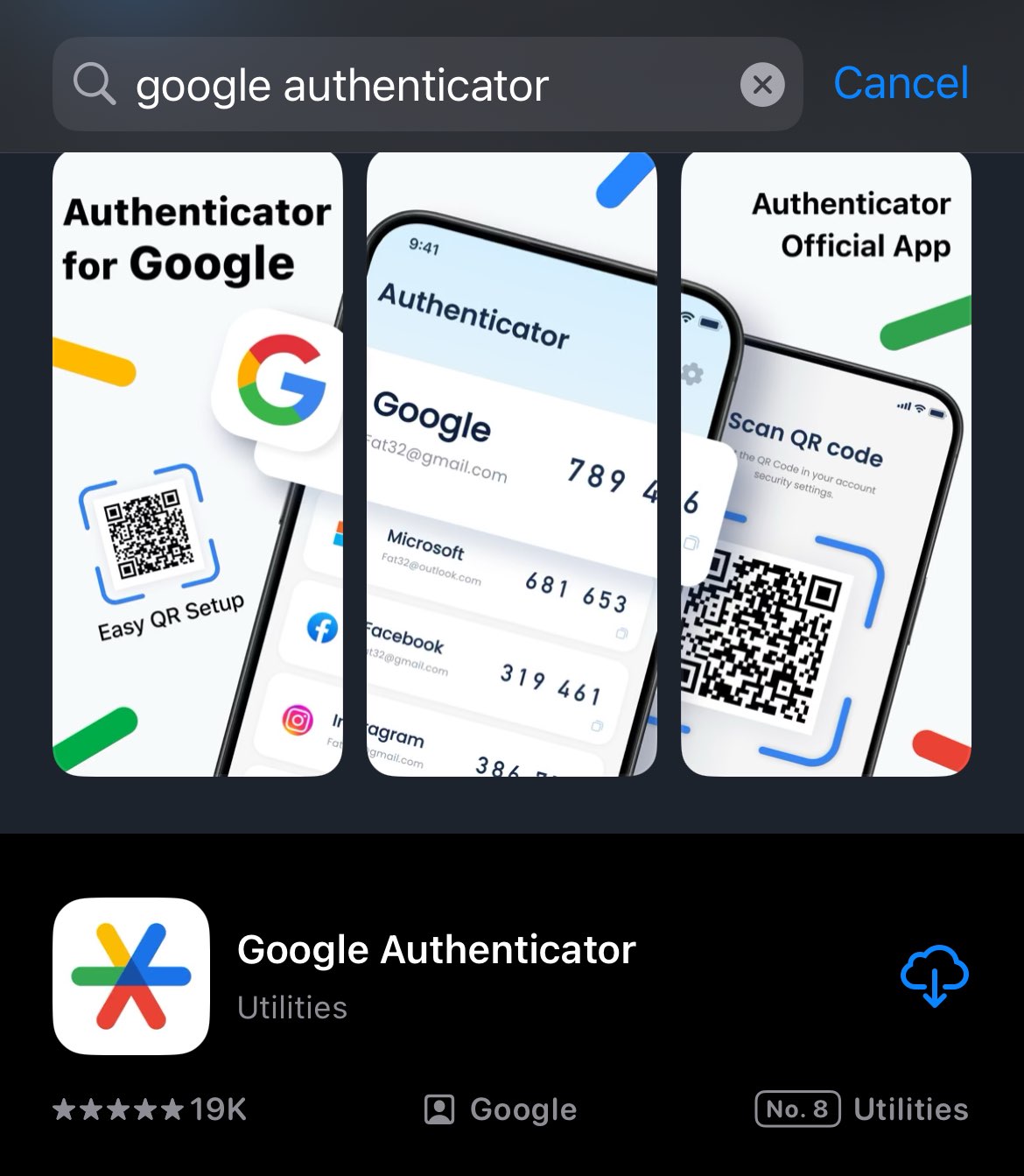 Aplicația în App Store