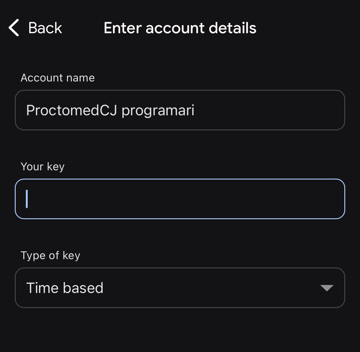 Ecran de autentificare 3